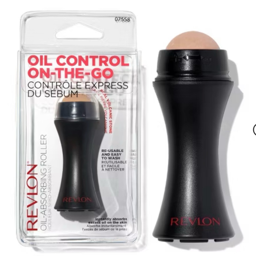 Revlon Oil-Absorbing Volcanic Roller, Facial Skincare Tool for Oily Skin Control